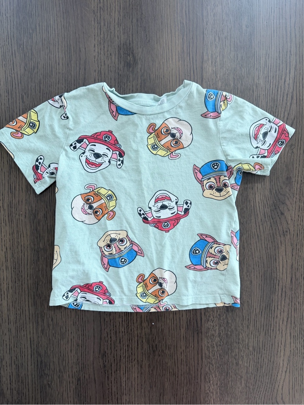 5/6T PAW Patrol Character Print Short Sleeve Tee - Light Mint